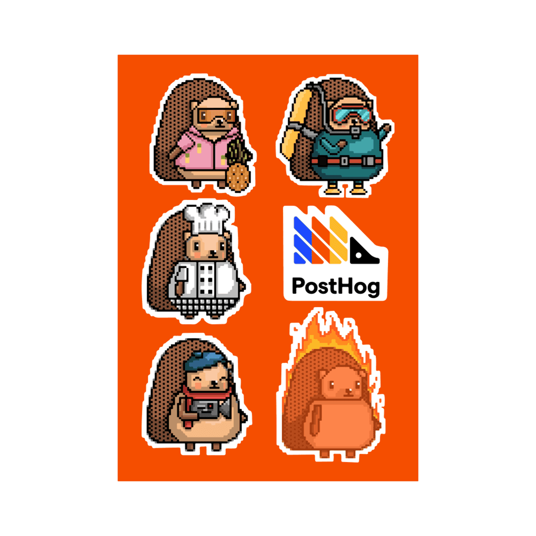 Pixel hog sticker pack