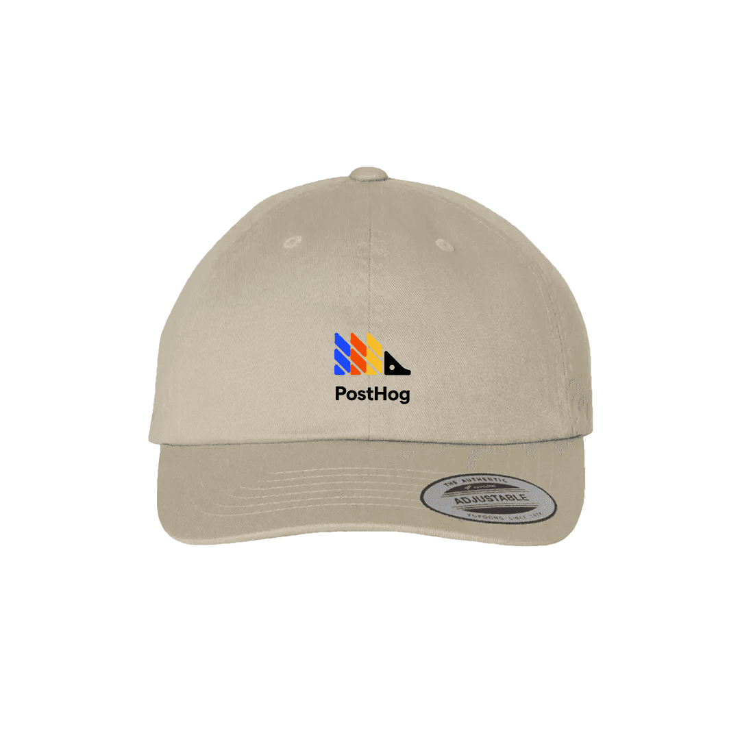 PostHog baseball cap